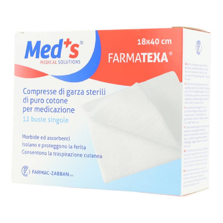 GARZA MEDS 12/8 18X40CM 12PZ